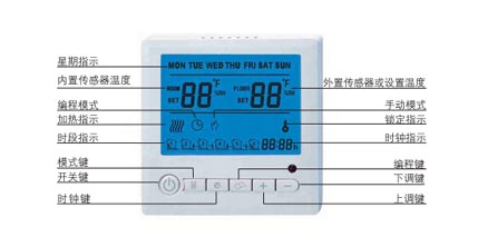 ab8004电采暖数字温控器